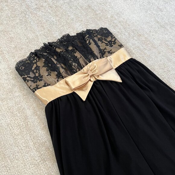 Vintage Jessica McClintock For Gunne Sax Bubble Hem Prom Dress Mini Dress 5 - Picture 3 of 9